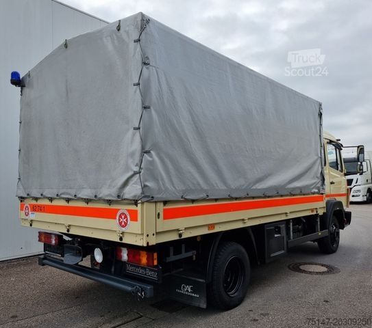 Transporter mit Pritsche & Plane MERCEDES-BENZ 811 großes Haus / Doka 5 Sitzer AHK ex-DRK