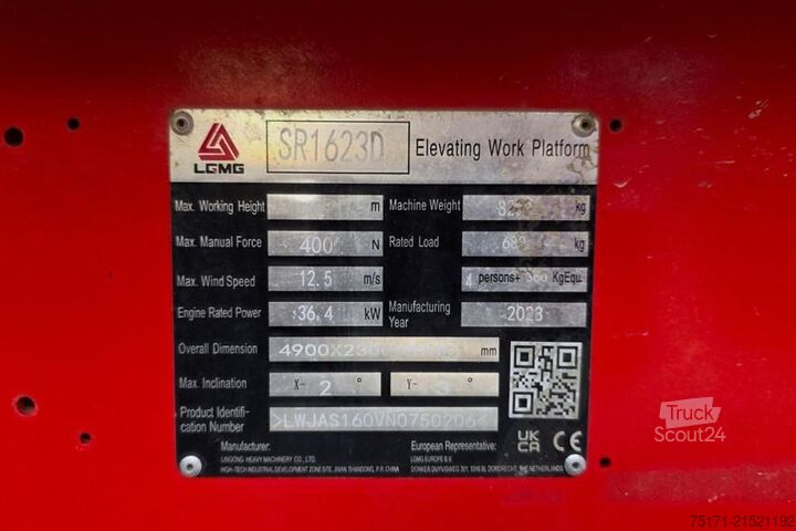 Chargeuse LGMG SR1623D Valid Inspection, *Guarantee! Diesel 4x4 D