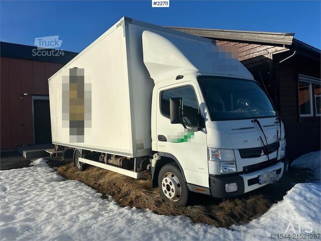 Box body Mitsubishi Fuso Canter 15 pallet box truck. ECT