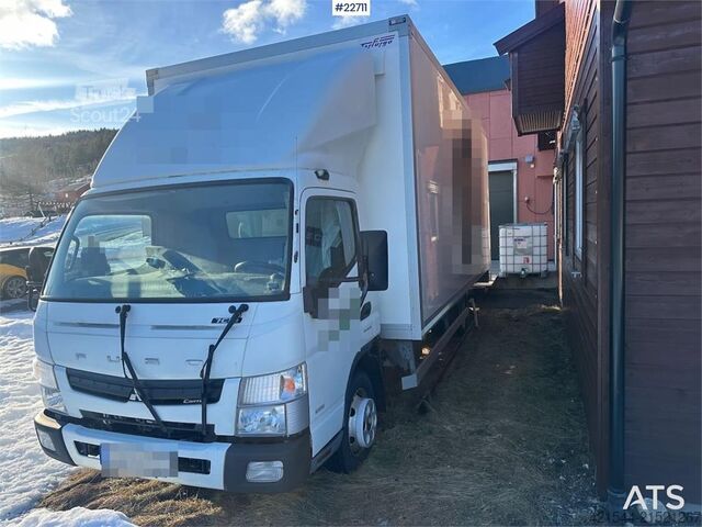 Box body Mitsubishi Fuso Canter 15 pallet box truck. ECT