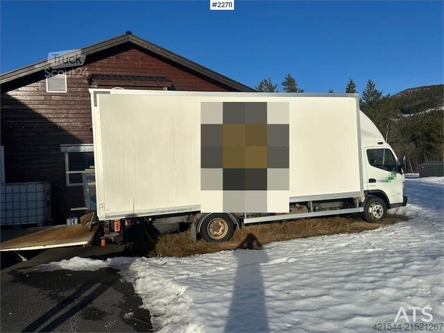 Box body Mitsubishi Fuso Canter 15 pallet box truck. ECT