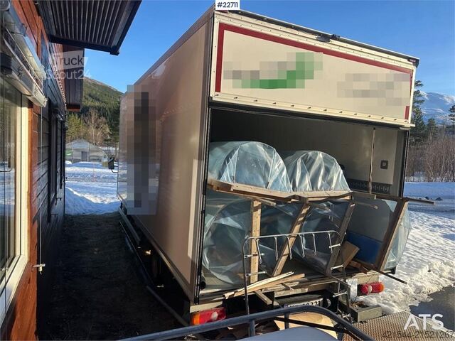 Box body Mitsubishi Fuso Canter 15 pallet box truck. ECT