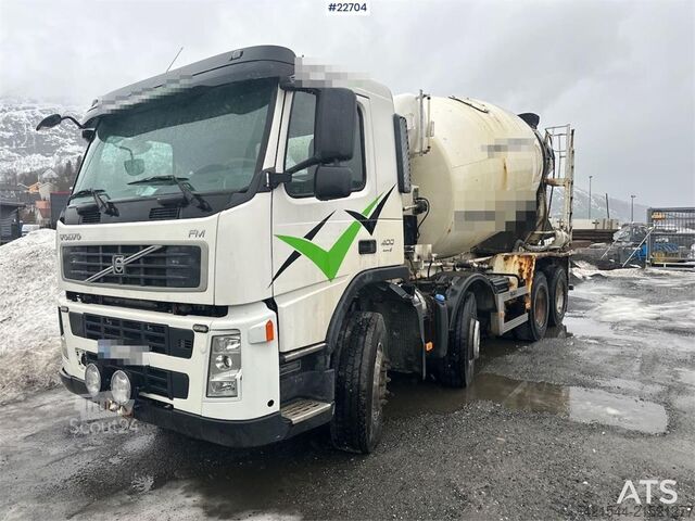 Mixer Volvo FM 400 8x4 concrete truck w/ intermix body. WATCH