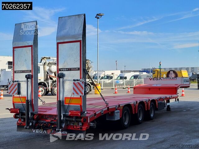 Dieplader Vega Lowbed 2 axles NEW Hydr. Ramps. Lift+Steering Axle