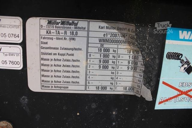 Driezijdige kipperaanhanger MÜLLER-MITTELTAL KA-TA-R 18,0 - Nr.: 301