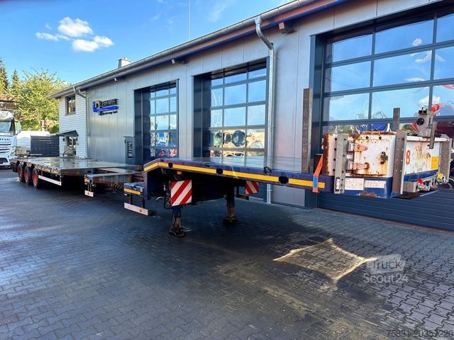 Dieplader oplegger HRD 3-Achs Jumbo Tele Tieflader ausziehbar Lift+Lenk