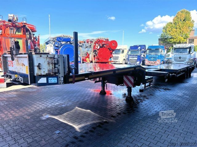 Dieplader oplegger HRD 3-Achs Jumbo Tele Tieflader ausziehbar Lift+Lenk