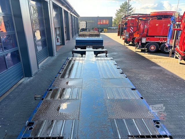 Dieplader oplegger HRD 3-Achs Jumbo Tele Tieflader ausziehbar Lift+Lenk