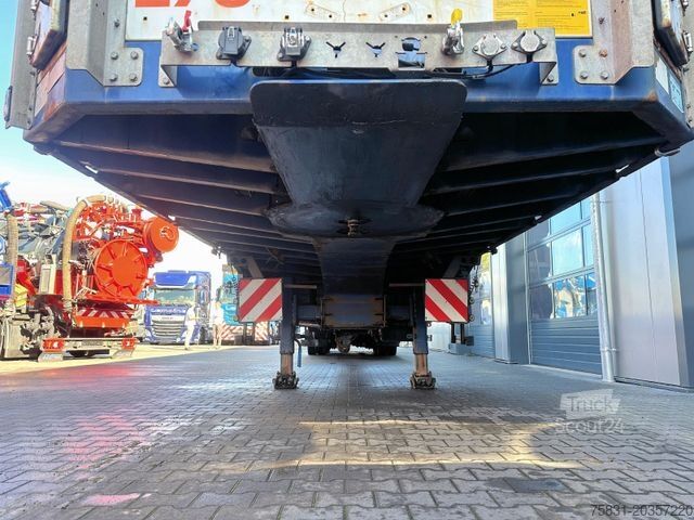 Dieplader oplegger HRD 3-Achs Jumbo Tele Tieflader ausziehbar Lift+Lenk