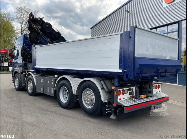 Camion-benne avec grue Volvo FM 500 Euro 6 HMF 50 Tonmeter laadkraan + Fly-Jib