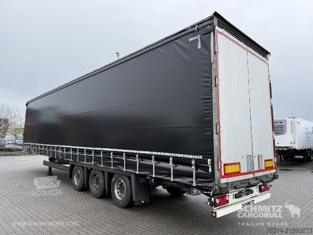 Open semitrailer with tarp Schmitz Cargobull Curtainsider Mega Getränke