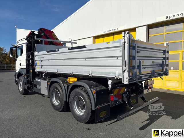 Ciężarówka wywrotka MAN TGS 33.480 6X4 BB / PALFINGER PK22 / 3SK