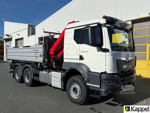 Ciężarówka wywrotka MAN TGS 33.480 6X4 BB / PALFINGER PK22 / 3SK