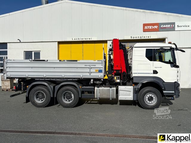 Ciężarówka wywrotka MAN TGS 33.480 6X4 BB / PALFINGER PK22 / 3SK