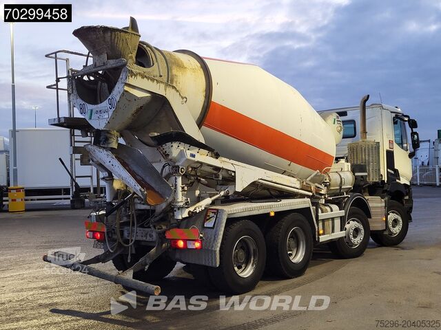 Mixeur Renault C 430 8X4 8m3 Stetter mixer Steelsuspension Aut...