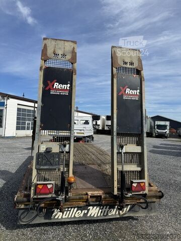 مقطورة قلابة ثلاثية الاتجاهات Müller 13,5 to luft 6m Tandem luft hydra Rampen
