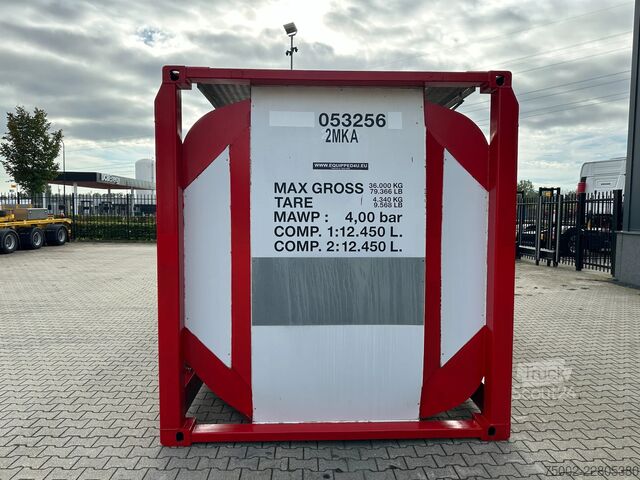 Kontti Van Hool 20FT  24.900L / 2 comp (2x 12.450L) / UN PORTAB...