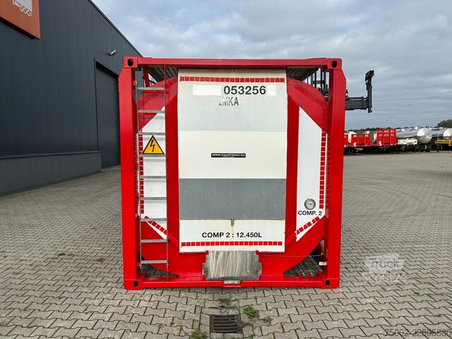 Kontti Van Hool 20FT  24.900L / 2 comp (2x 12.450L) / UN PORTAB...