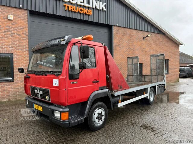 Car carrier van MAN 9.153 425CM Machinery transporter Hydr. Oprijpl...
