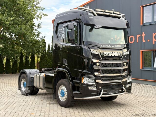 Standardní tahač SCANIA R 500 4x4 Euro 6 SZM Kipphydraulik Blatt /Luf