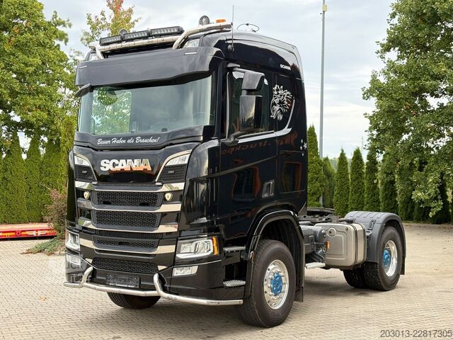 Standardní tahač SCANIA R 500 4x4 Euro 6 SZM Kipphydraulik Blatt /Luf