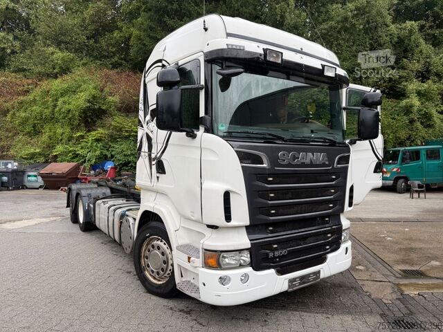 Abrollkipper SCANIA R500V8Abroller Tüv 6/27 erst 890 T 6x2 Palfinger