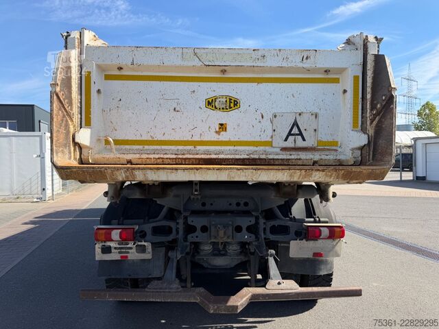 Τρίπλευρο ανατρεπόμενο φορτηγό MERCEDES-BENZ Arocs 4143 8X4/ 3S Kipper Meiller 41t RETARDER