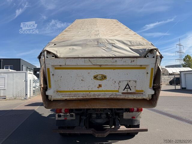 Τρίπλευρο ανατρεπόμενο φορτηγό MERCEDES-BENZ Arocs 4143 8X4/ 3S Kipper Meiller 41t RETARDER