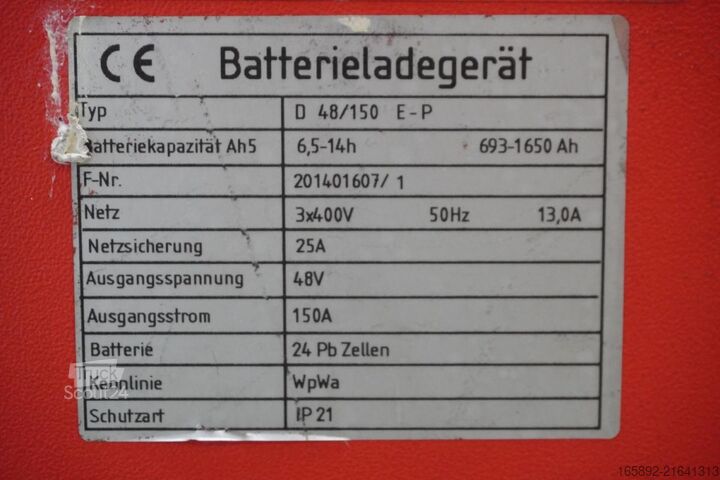 Forklift battery TRICOM TriCOM XL D 48/150 E-P
