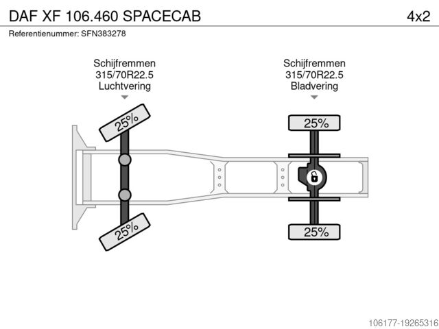 MTS standard DAF XF 106.460 SPACECAB