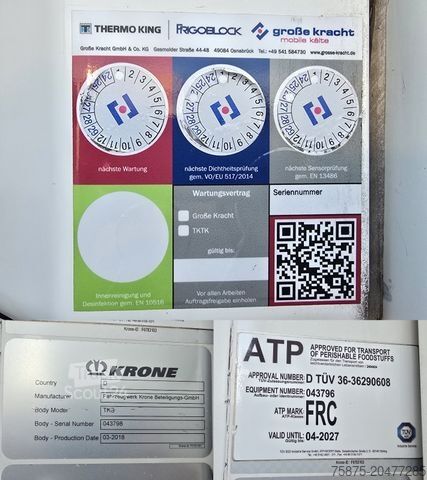 Koeloplegger KRONE T-King SLXi Spectrum Bi-Temp / Multitemp DoSt