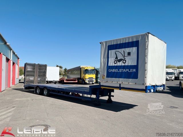 Lavt bygger sættevogn NOOTEBOOM OSD-33-02*Multi*Schwanenhals*Seilwinde*Stapler*