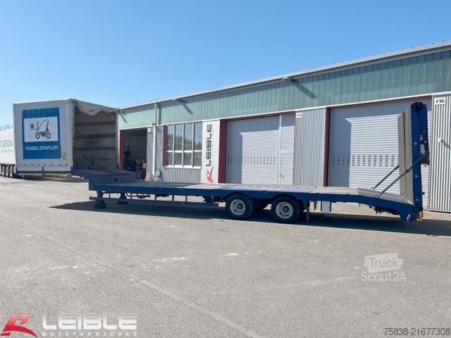 Lavt bygger sættevogn NOOTEBOOM OSD-33-02*Multi*Schwanenhals*Seilwinde*Stapler*