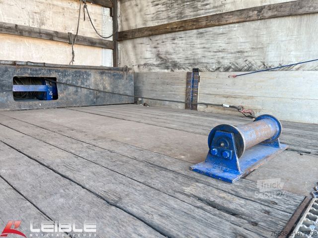 Lavt bygger sættevogn NOOTEBOOM OSD-33-02*Multi*Schwanenhals*Seilwinde*Stapler*