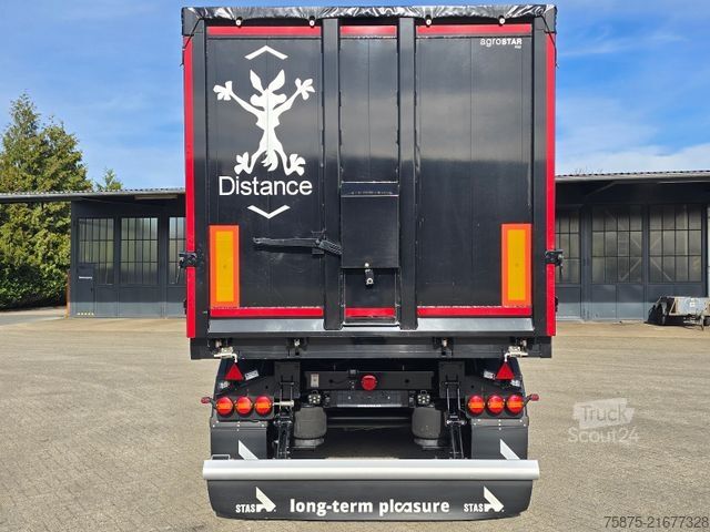 Semirimorchio ribaltabile STAS S300CX *51m³ *VBK Verdeck*Lenkachse*HD-Reiniger