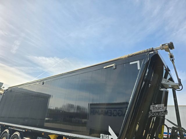 Semirimorchio ribaltabile STAS S300CX *51m³ *VBK Verdeck*Lenkachse*HD-Reiniger