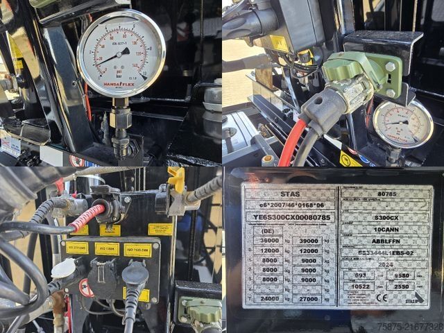 Semirimorchio ribaltabile STAS S300CX *51m³ *VBK Verdeck*Lenkachse*HD-Reiniger
