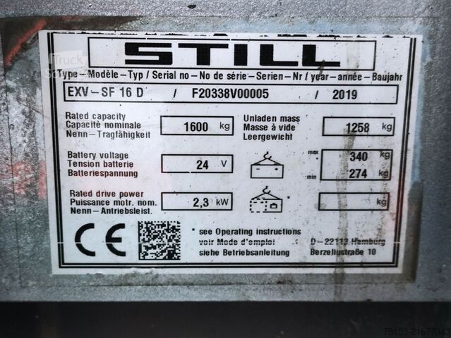 Palettenstapler Still EXV-SF 16D