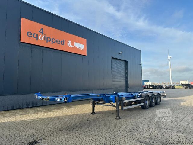 Containervervoer Contar 40 (45) FT-chassis / liftaxle / drumbrakes / NL...