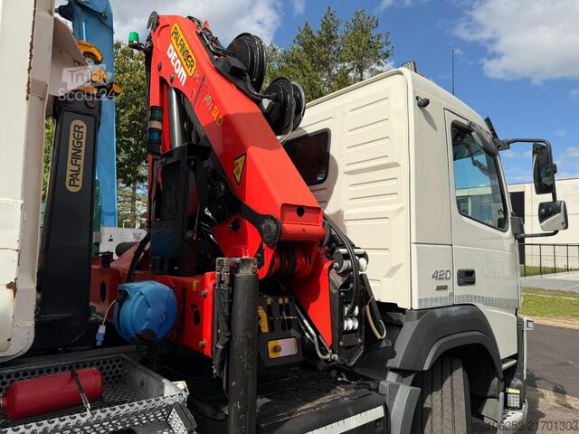 Hakenarmsystem Volvo FM 420 8x2 HOOKLIFT + CRANE PALFINGER PK19.001 ...