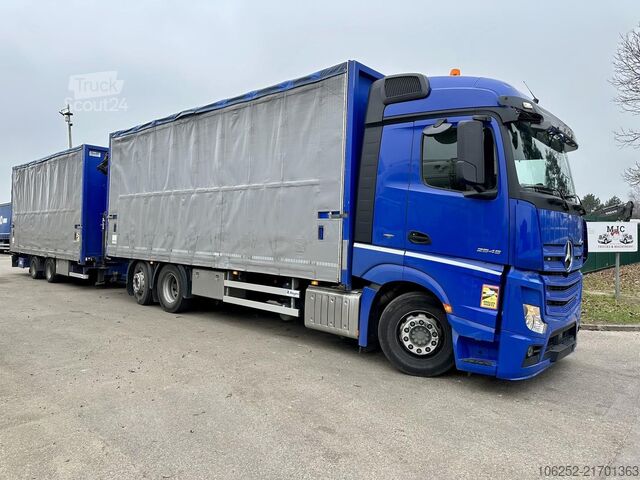 Volumetransport Mercedes-Benz Actros 2645 6x2 105m³ JUMBO + RETARDER + KRAN P...