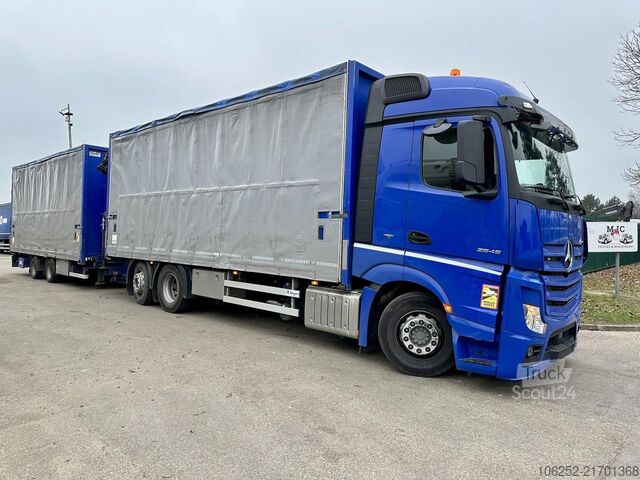 Kraanwagen Mercedes-Benz Actros 2645 6x2 105m³ JUMBO + RETARDER + CRANE ...