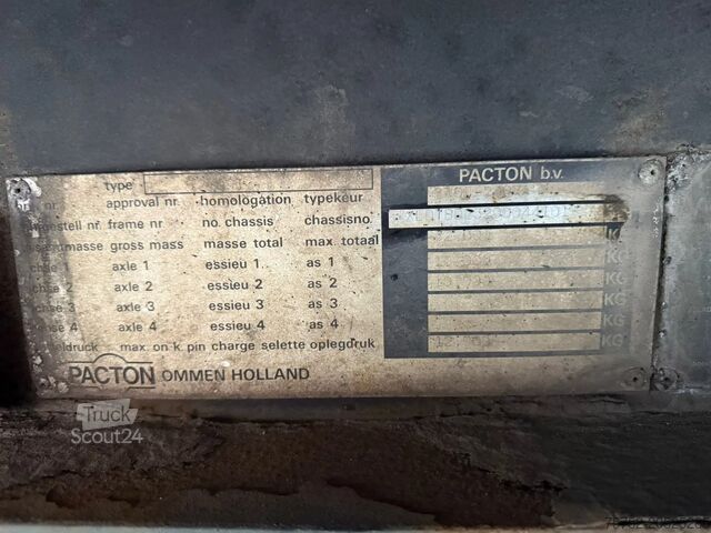 Sliding tarpaulins Pacton 2 AS Stuuras Kooiaap aansluiting €2250! NL Trailer