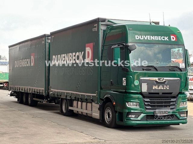 Platformas kravas automašīna ar tentu MAN TGX 18.470 4x2 LL+ TRIDEM/ XXL PLANE /Retarder