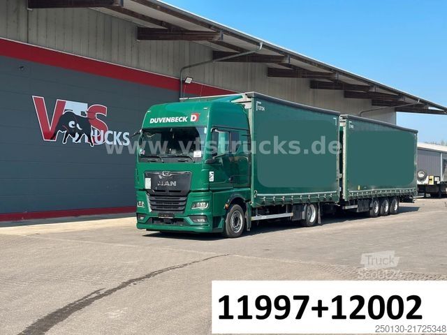 Jumbo kravas automašīna MAN TGX 18.470 4x2 LL + H&W TRIDEM JUMBO/Retarder