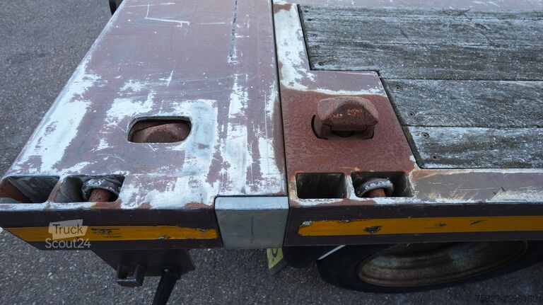 Remorque à plate-forme DRACO 3 axle Flatbed trailer with twistlocks extendable