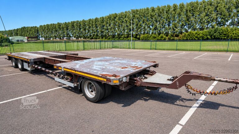 Remorque à plate-forme DRACO 3 axle Flatbed trailer with twistlocks extendable