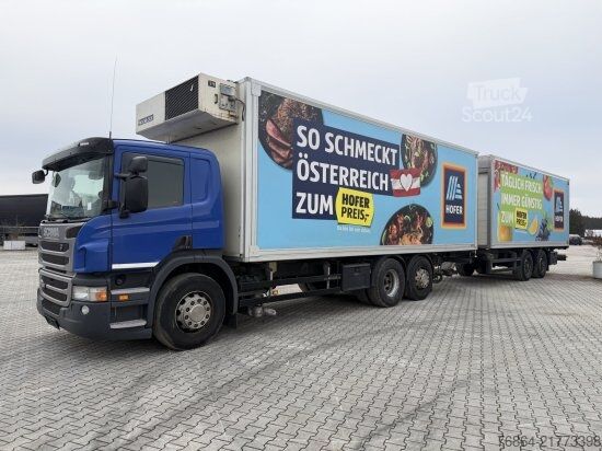 Kompletter Zug SCANIA P380   EURO 5 DAZU SCHEUWIMMER FT1119 ZENTRALACHSANHäNGER