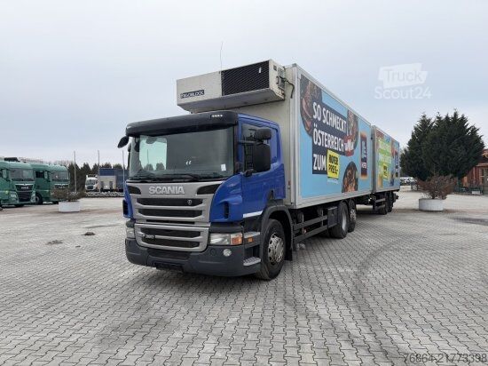 Kompletter Zug SCANIA P380   EURO 5 DAZU SCHEUWIMMER FT1119 ZENTRALACHSANHäNGER
