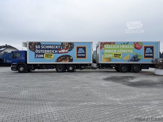 Kompletter Zug SCANIA P380   EURO 5 DAZU SCHEUWIMMER FT1119 ZENTRALACHSANHäNGER